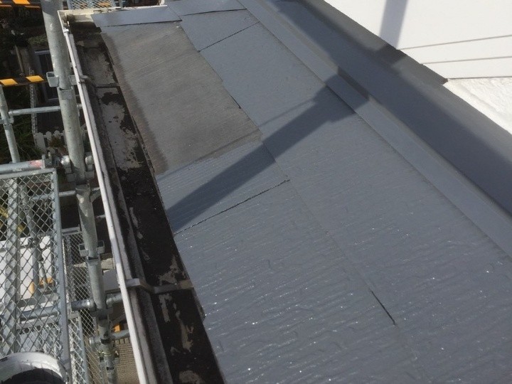 軒先部分の劣化と浮きの状態