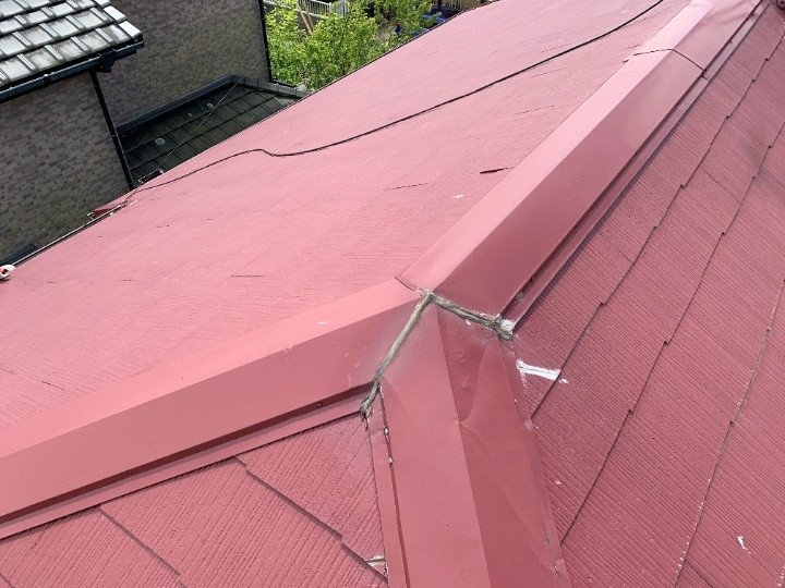 接合部の板金変形と隙間