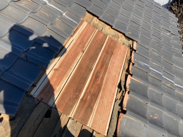 新しい下地の設置