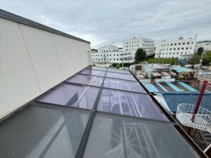 サンルーム屋根ポリカ交換