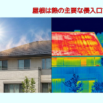 屋根は熱の主要な侵入口です