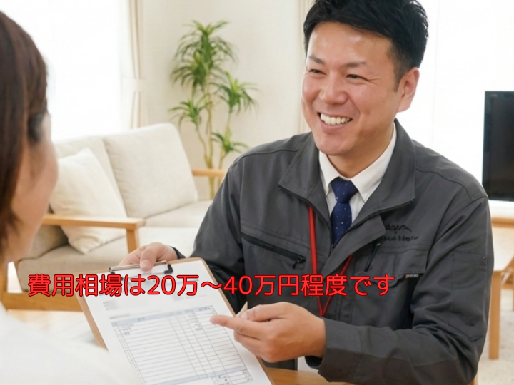 費用相場は20万〜40万円程度です