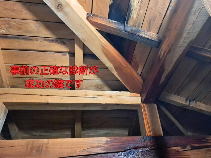 事前の正確な診断が成功の鍵です