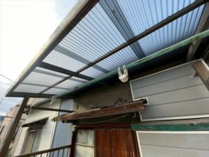 新規ポリカ波板取付