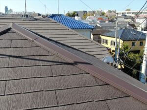 棟板金の他にも屋根材本体も点検