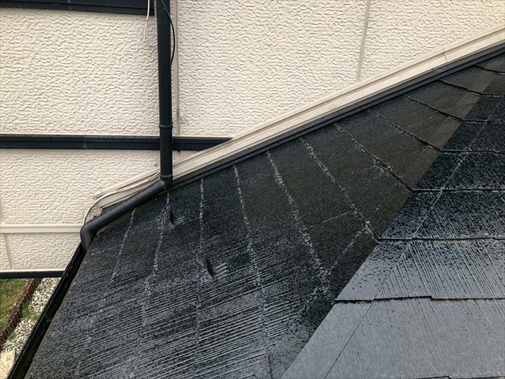 下屋根もしっかり調査します