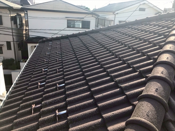 セメント瓦が使用されておりました