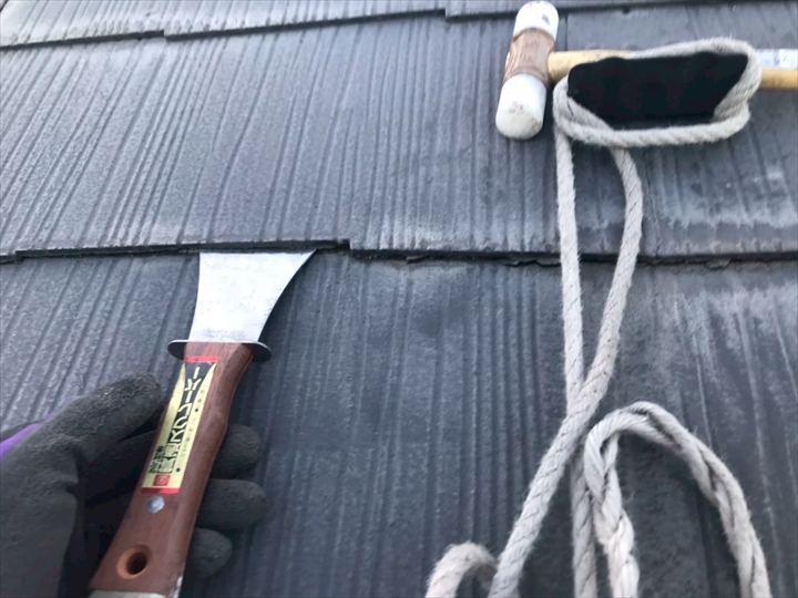 縁切り不足の屋根面