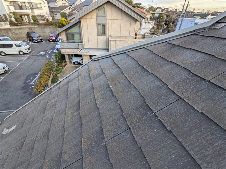 コロニアル屋根の全景