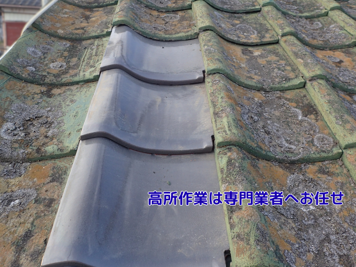高所作業は専門業者へお任せ 専門の技術で 周囲を傷めず交換します