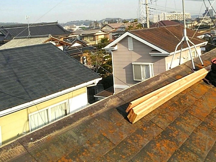 清掃後の棟下地
