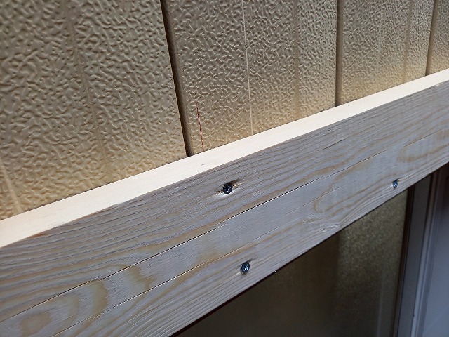 間柱での土台設置