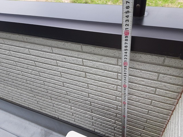 コーキングのメーター数測り出し