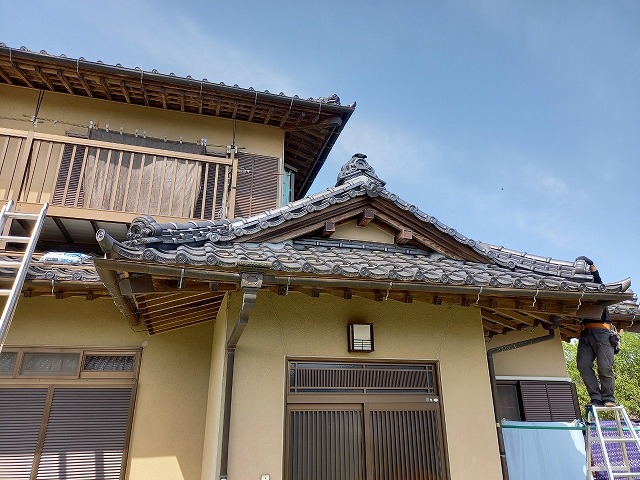 漆喰の詰め直し工事完工