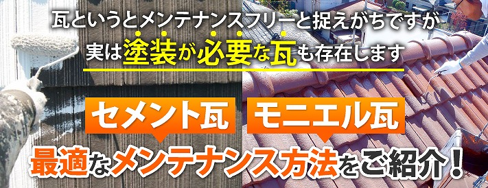 セメント瓦のメンテナンス方法