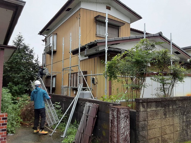 足場組立様子