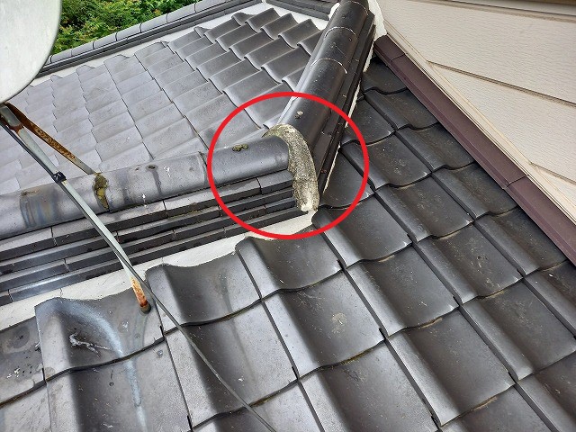 古くなった漆喰をメンテナンス