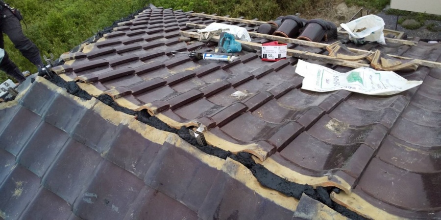 瓦を固定瓦工事