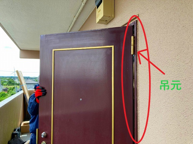ドアの吊元のご説明