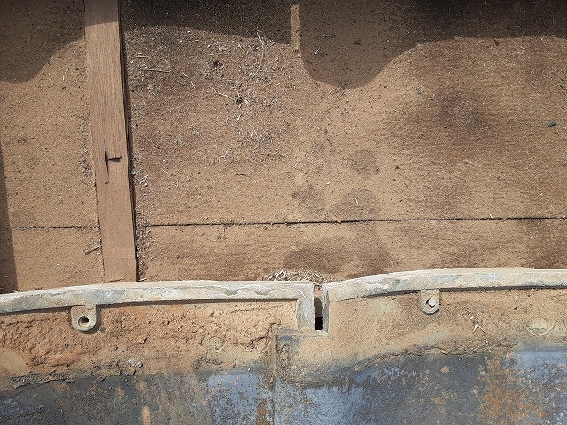 雨水浸入の形跡・防水シート