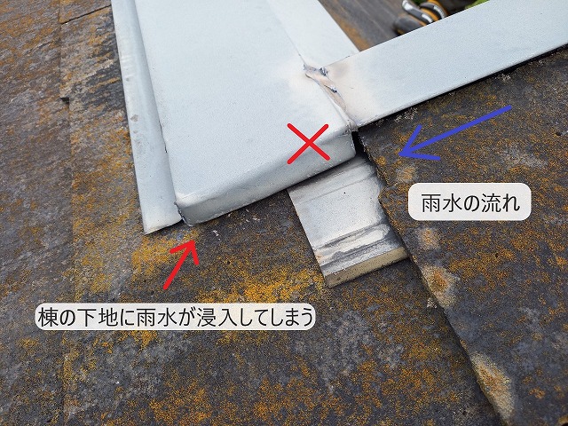 雨水の浸入箇所