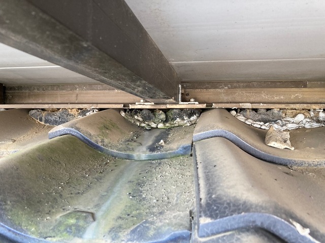 漆喰の経年劣化