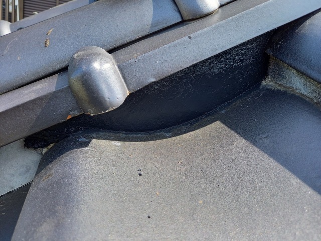 なんばん漆喰詰め直し工事アフター