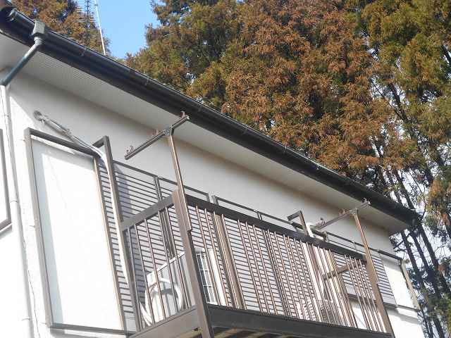 枯葉除けネット工事