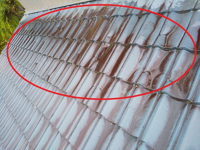 屋根板金の錆 屋根板金塗装