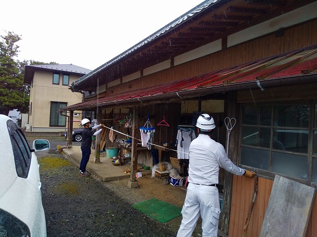 瓦棒屋根板金の測り出し