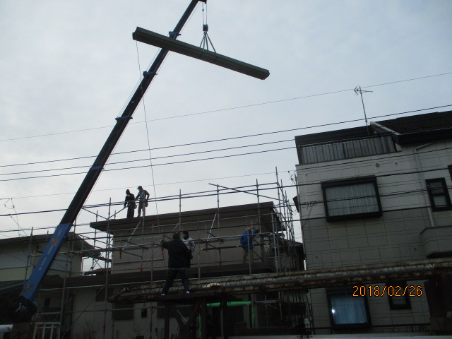 カバー工法による葺き替え