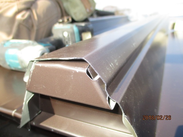 カバー工法による葺き替え