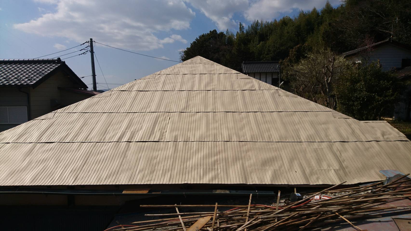 瓦葺き替え工事