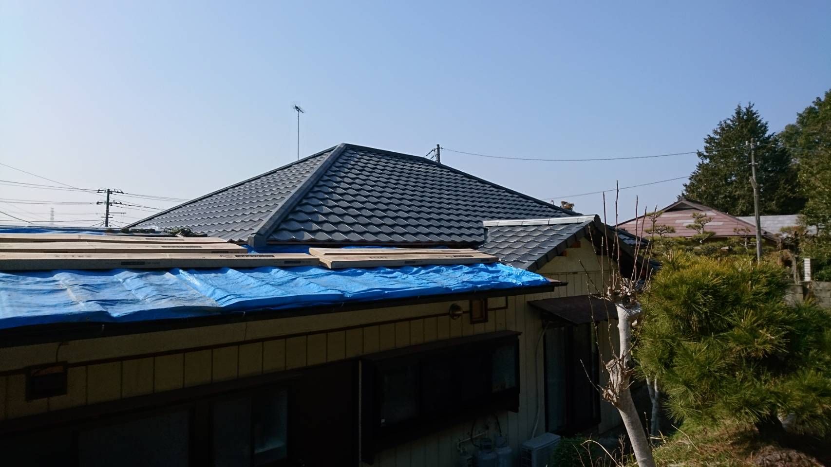 瓦葺き替え工事