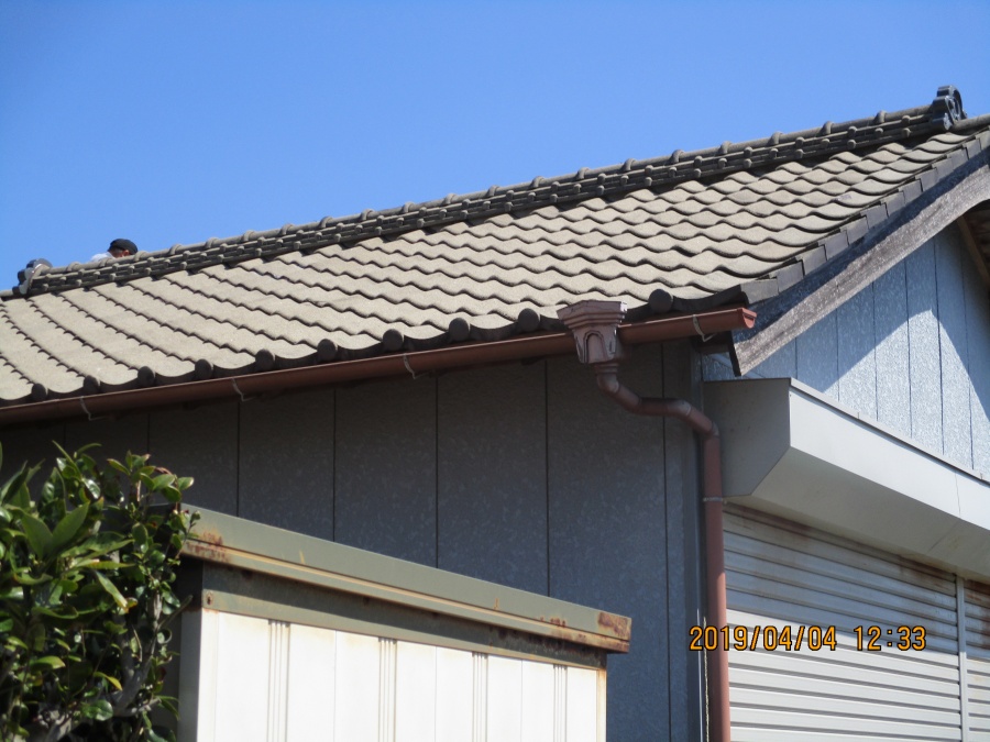 高圧洗浄の屋根