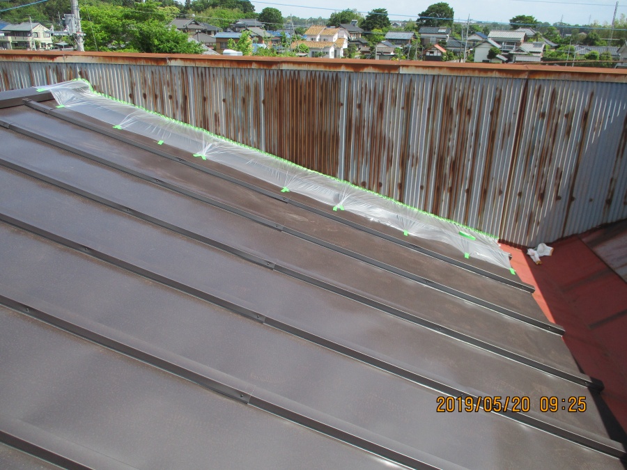 パナペット裏塗装