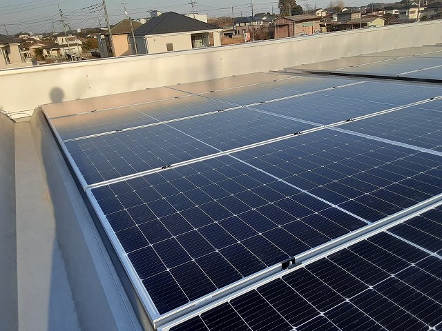 太陽光パネル取り付け完了