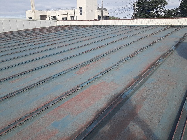 瓦棒屋根の雨漏り調査