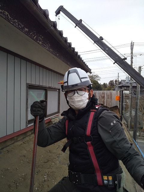 岡野工業田村さん　葺き替え工事