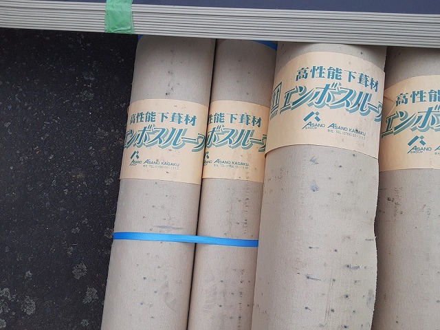 防水シート　葺き替え工事