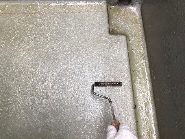 小美玉市でベランダのFRP防水工事