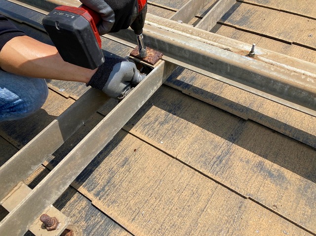 太陽光の架台撤去