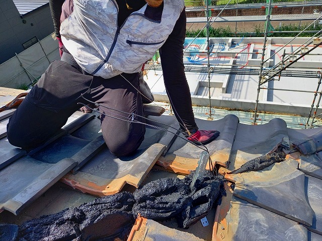 なんばんを入れていく