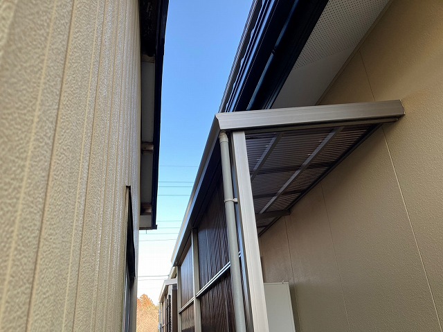 庇屋根の設置予定箇所