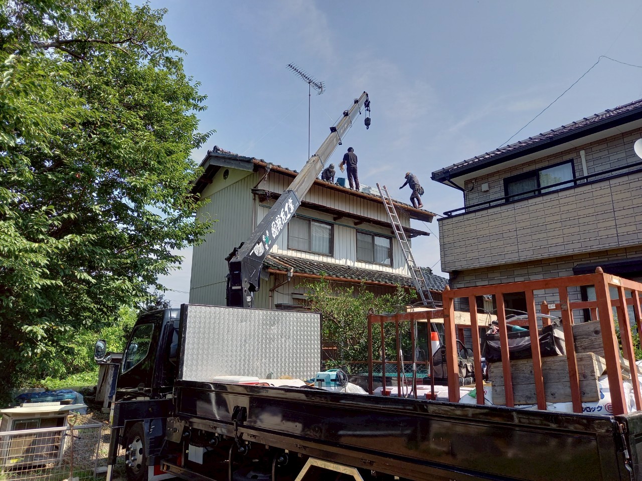 温水器タンクの取り外し