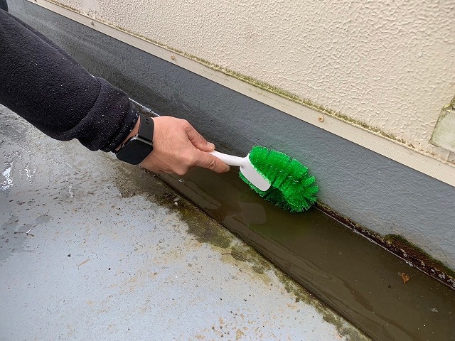 ベランダの清掃