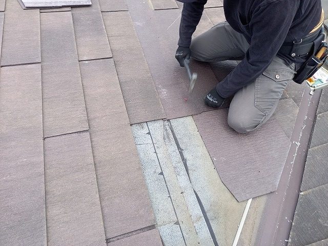 コロニアルの打ち変え