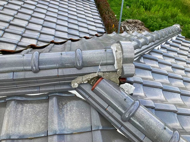 ガイドライン工法前の高い棟