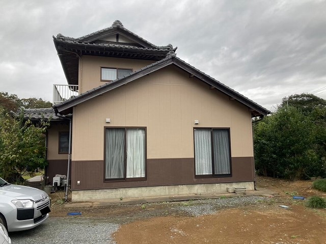 鉾田市の瓦屋根現場