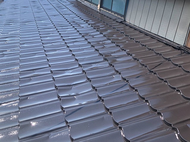 塗装終了時の屋根板金